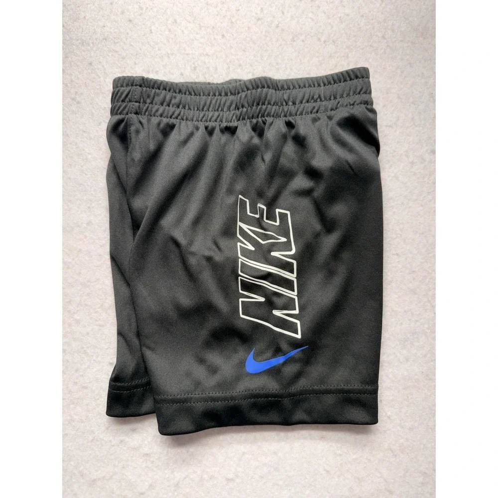 Nike Boys 3T Dri-FIT Triple Swoosh Graphic Tee & Shorts Activewear Outfit Set